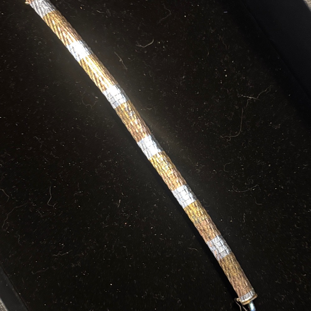 Beautiful Sterling Silver tricolor Bracelet from Italy